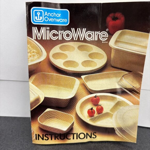 Vintage Anchor Ovenware Baking Ring For The Microwave In Box with Instructions - Picture 5 of 11